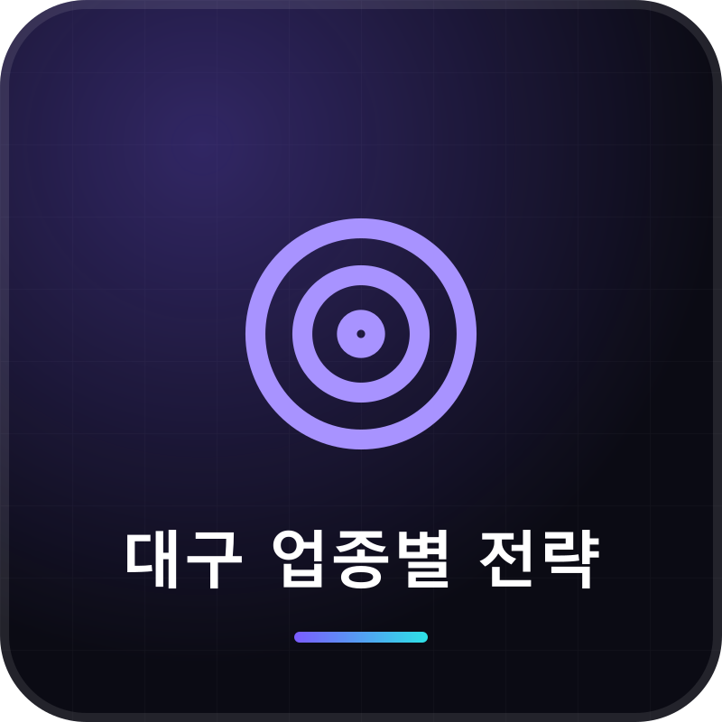 대구 업종별 전략